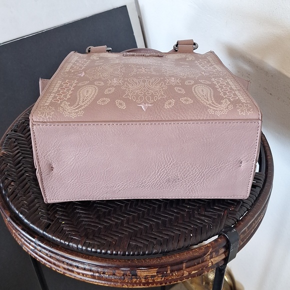 Wrangler Pink Paisley Satchel Handbag Crossbody Bag - Picture 12 of 16